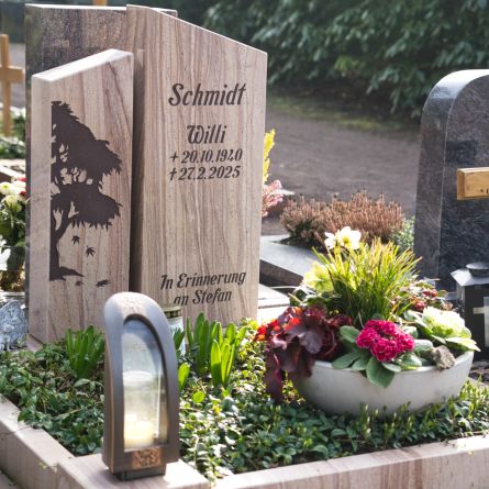 Doppelurnengrab Woodland-Quarzit